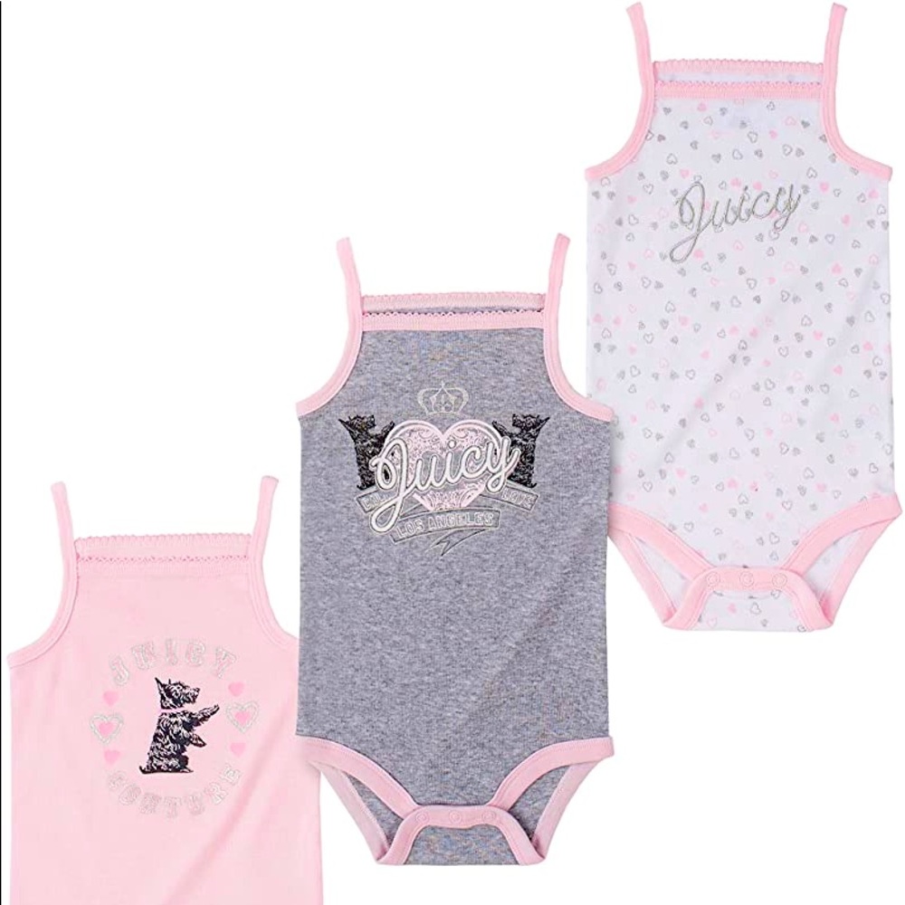 3-6 month Juicy Couture onsies with tags